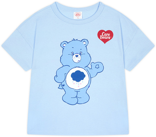 Care Bears 童款小熊打招呼圖案棉質短袖T恤