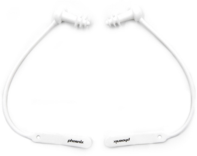 피닉스 분실방지 수영 코드 귀마개 PNE-200, 화이트, 1개