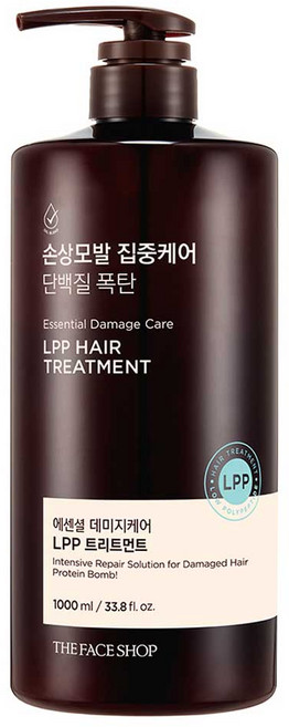 더페이스샵 에센셜 데미지케어 LPP 트리트먼트, 1L, 1개