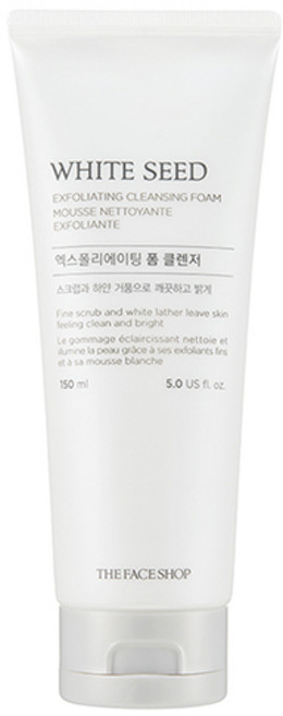 더페이스샵 화이트씨드 엑스폴리에이팅 폼 클렌저, 150ml, 1개