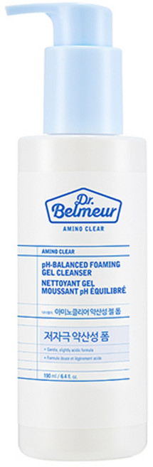 더페이스샵 닥터벨머 아미노클리어 약산성 젤 폼 클렌저, 190ml, 1개