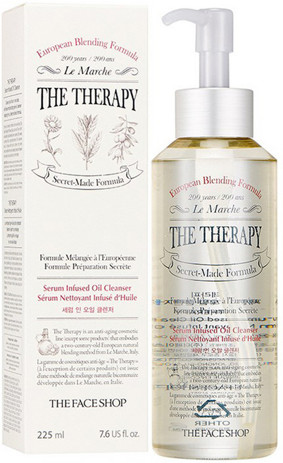 더페이스샵 더테라피 세럼 인 오일 클렌저, 225ml, 1개