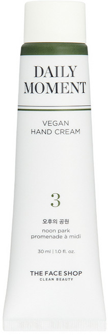 더페이스샵 데일리 모먼트 비건 핸드크림 03 오후의 공원, 30ml, 1개