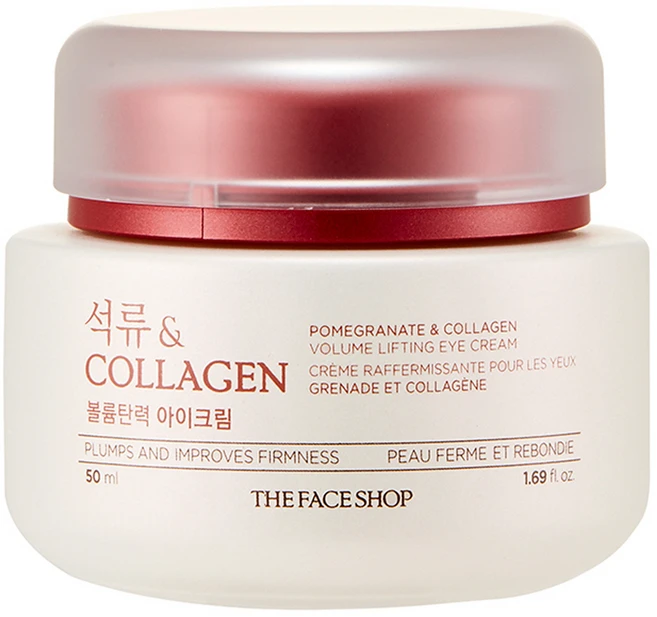 더 페이스샵 석류 엔 콜라겐 볼륨탄력 아이크림, 50ml, 1개 - 쿠팡