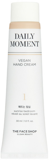 더페이스샵 데일리 모먼트 비건 핸드크림 01 해뜨는 침실 머스크향, 30ml, 1개