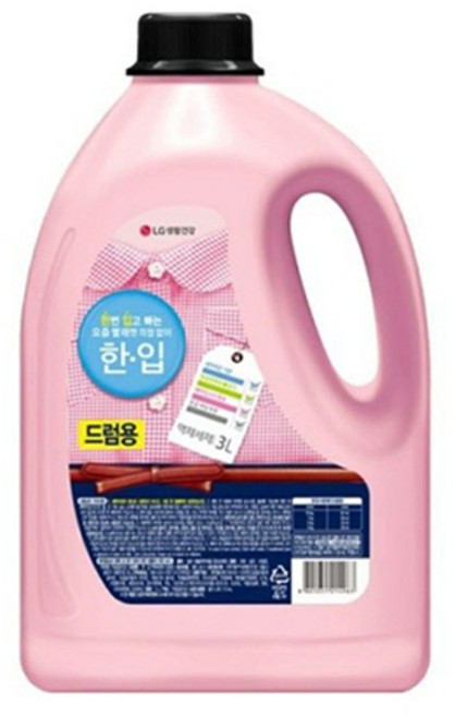 한입 액체세제 드럼용 용기, 3L, 1개