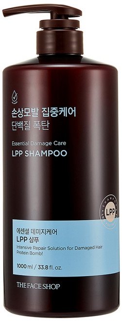 더페이스샵 에센셜 데미지케어 LPP 샴푸, 1L, 1개