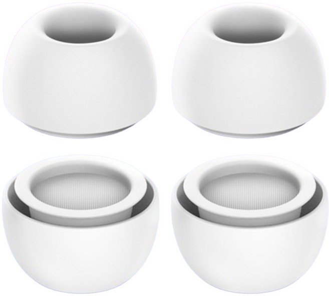 모잇 에어팟 프로 호환 이어팁 4p, M, 화이트