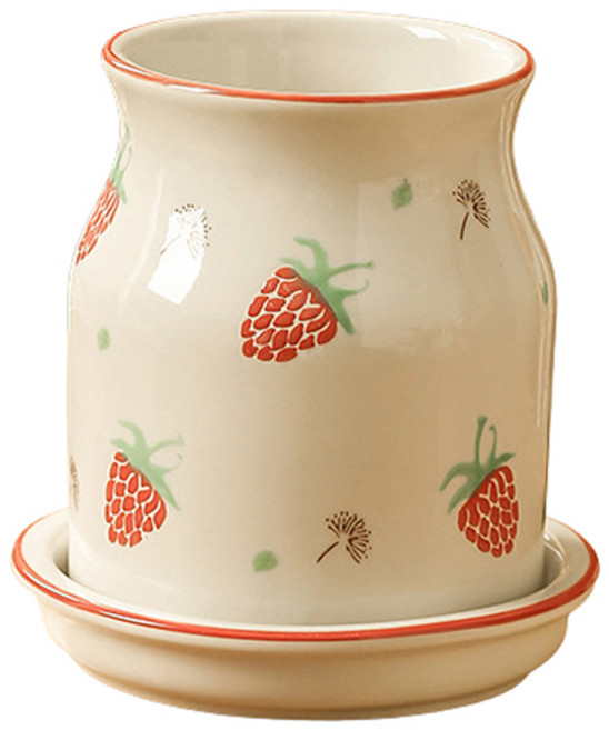 블럭마트 주방 세라믹 물빠짐 수저통, TYPE5, 1개