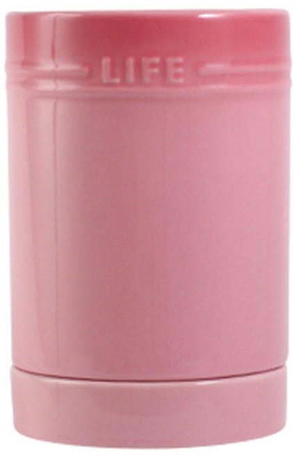 블럭마트 주방 도자기 세라믹 무지개 수저통, 핑크, 1개