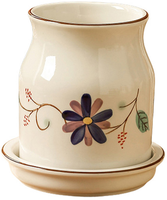 블럭마트 주방 세라믹 물빠짐 수저통, TYPE4, 1개