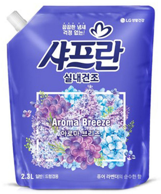 샤프란 실내건조 섬유유연제 아로마 브리즈 리필, 2.3L, 1개