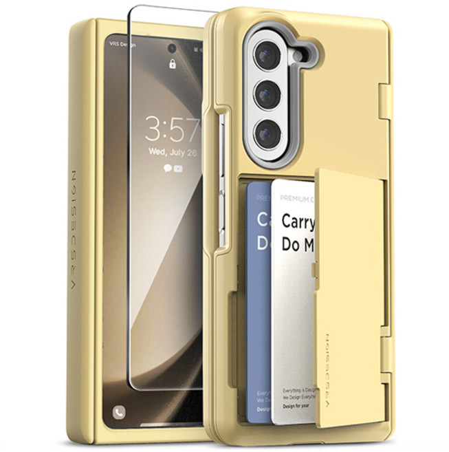 베루스 모던 고 자동 힌지 보호 카드 수납 휴대폰 케이스 + 필름 세트