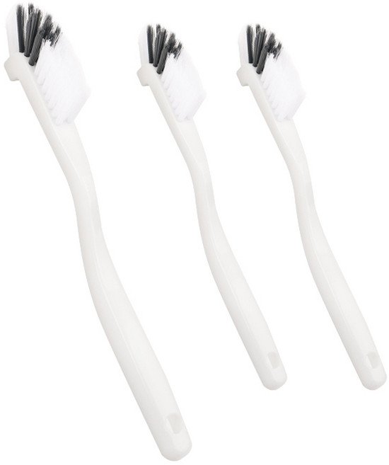 생활공식 각진 틈새 다용도 청소솔, 화이트, 3개