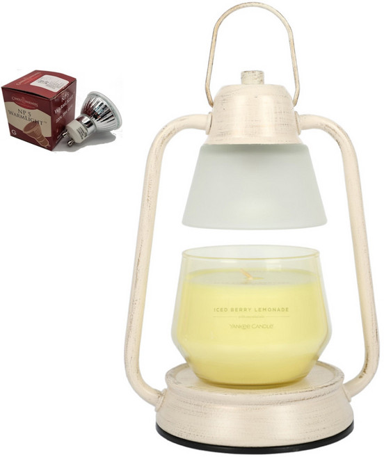 양키캔들 스튜디오 비콘시리즈 콜렉션 캔들 + 워머 + 전구 2p 세트, 아이스드베리 레모네이드, 샴페인(워머)