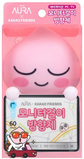 아우라 카카오 모니터걸이 방향제 어피치 본품, 4.5ml, 1개, 윌유메리미향