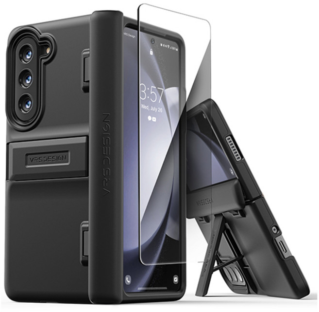 베루스 퀵스탠드 모던 자동 힌지 보호 거치대 휴대폰 케이스 + 필름 세트