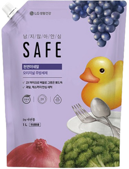 세이프 천연미네랄 주방세제 오리지널 리필, 1L, 1개