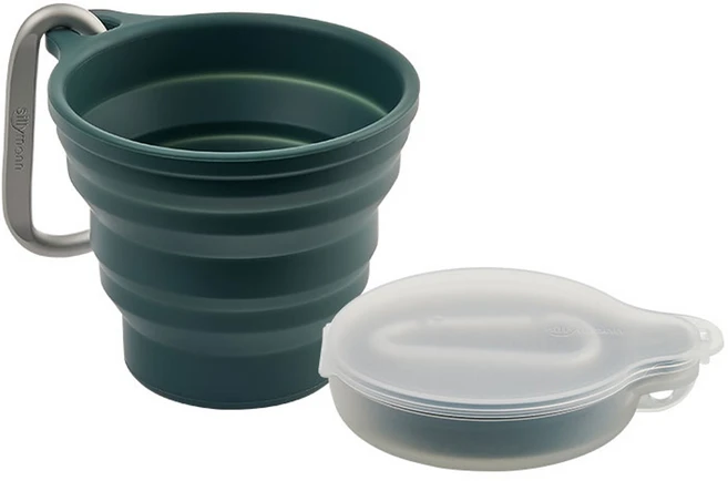 실리만 국내생산 하모니 접이식 휴대컵 오션그린, 1개 - 쿠팡