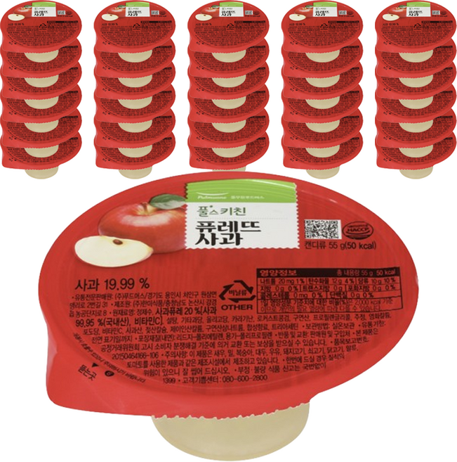 pul's kitchen 蘋果布丁 50入, 1組, 2.75kg