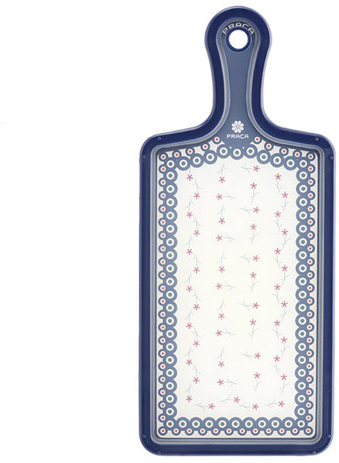 프라카 폴란드패턴 양면 핸들도마 베이직, 레드지니아, 1개