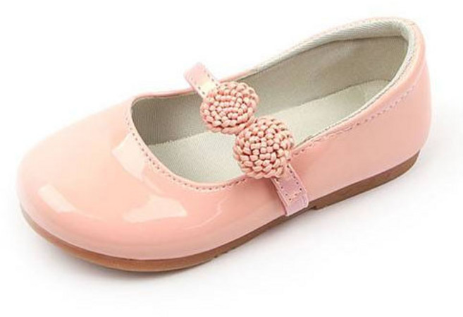 루루슈 여아용 꽃방울 플랫 구두 BB146