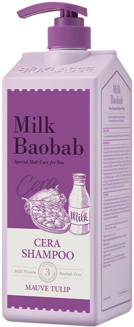 밀크바오밥 세라 샴푸 모브튤립, 1.2L, 1개