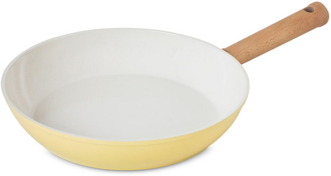 시샘 인덕션 크림 세라믹 쿡웨어 후라이팬, 28cm, 1개