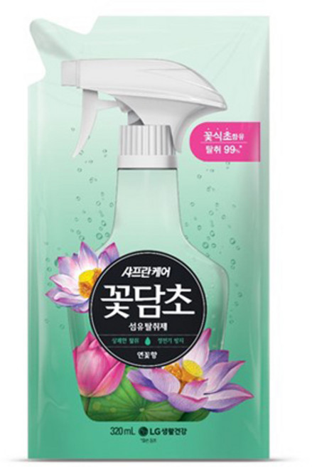 샤프란꽃담초 섬유탈취제 연꽃향 리필, 320ml, 1개