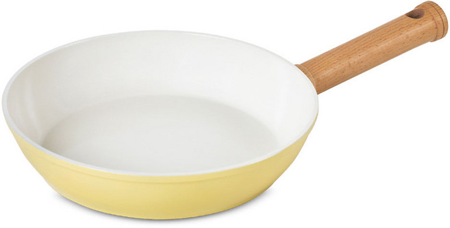 시샘 인덕션 크림 세라믹 쿡웨어 후라이팬, 22cm, 1개