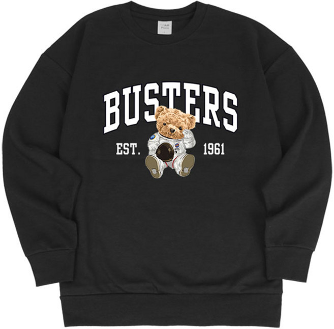 에어플레인 버스터즈 베어 오버핏 맨투맨