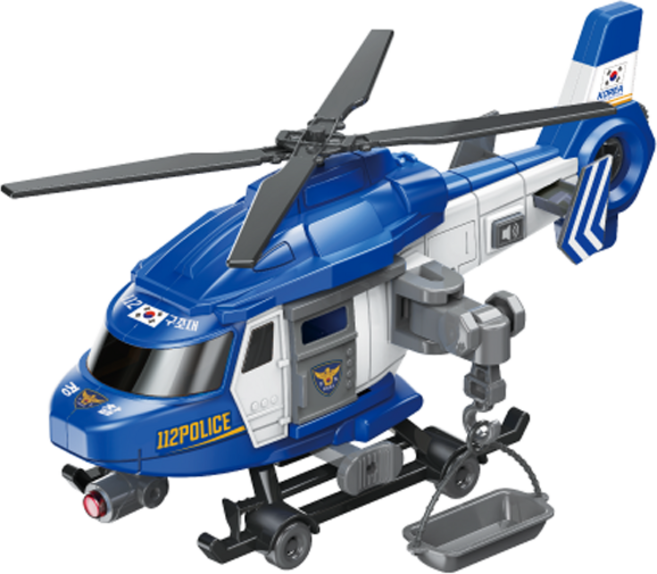 Toy&Toy Dream Rescue 警察直升機玩具, 混合顏色