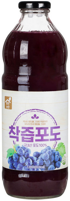 맑은농장 착즙 포도, 1L, 1개