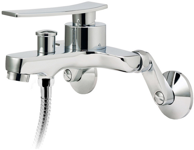 코끼리리빙 벽붙이 샤워수전 HQD-200_B + 샤워기 세트, 1세트