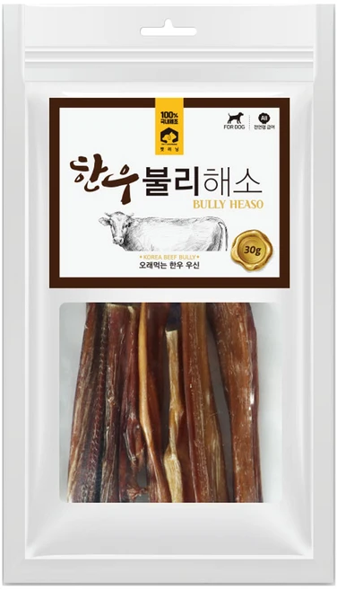 펫러닝 강아지 불리해소 한우, 소고기, 30g, 1개 - 쿠팡