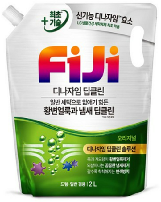 피지 디나자임 딥클린 오리지널 액상세제 리필, 2L, 1개입, 1개