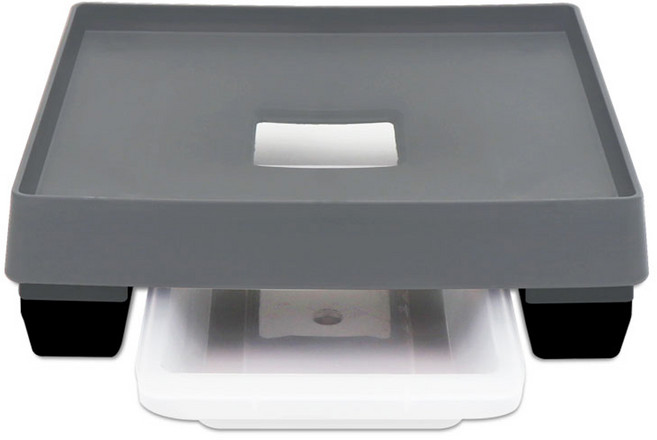 화분월드 뉴 고정식 정사각 모던 베이직 화분 받침대, 뷰티그레이, 1개