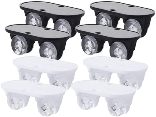 일상나눔 다용도 이동식 만능 바퀴 2종 x 4p 세트, 블랙, 화이트, 1세트