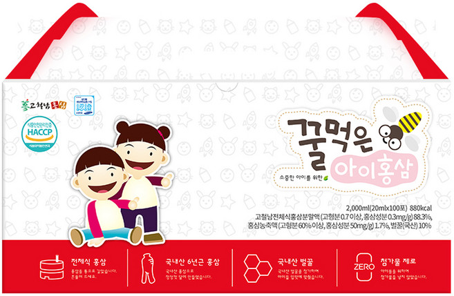 고철남홍삼 꿀먹은 아이홍삼, 100회분, 1개