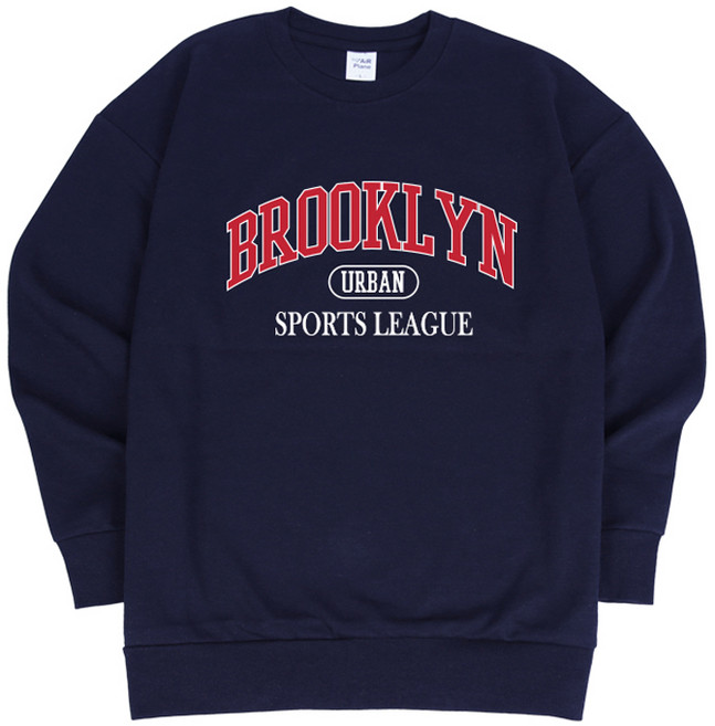 에어플레인 남녀공용 브루클린 스탠다드 맨투맨