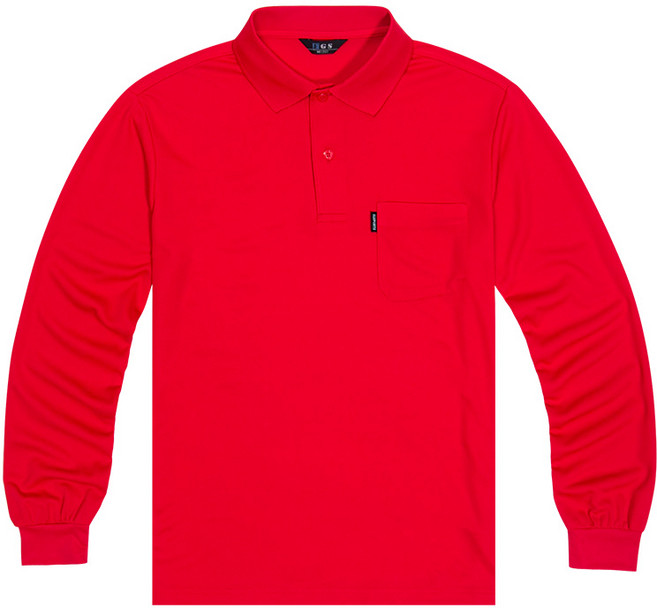 T-Sense 男女通用 Coolon口袋 涼感 透氣 POLO 長袖 T恤