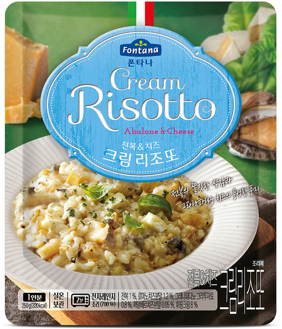 폰타나 전복 앤 치즈 크림 리조또, 250g, 1개