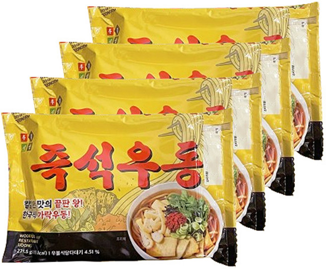 우불식당 즉석우동, 221.5g, 4개