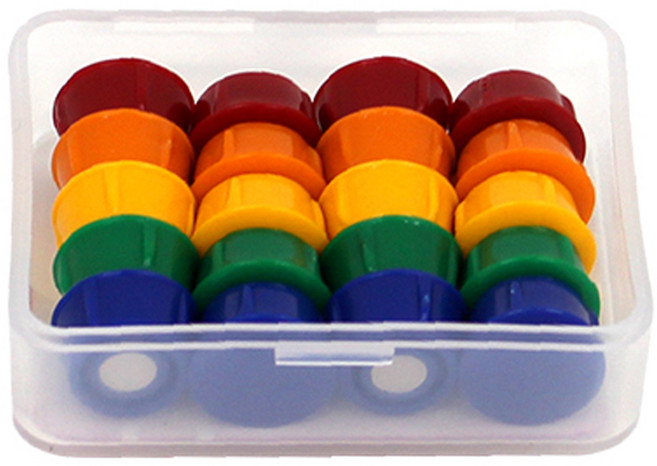 마그피아 칼라원형 냉장고 자석 미니 20p, 혼합색상, 1개