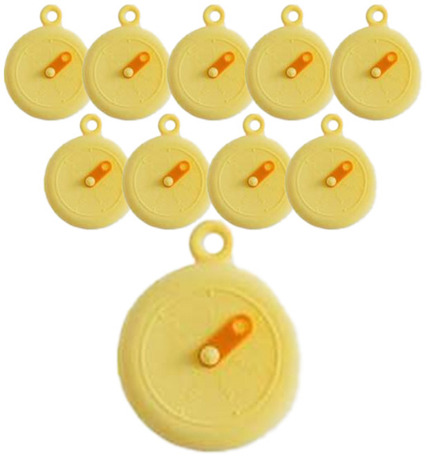 금깨비 만능 실리콘 그릇 캔 다용도 덮개, 옐로우, 10개