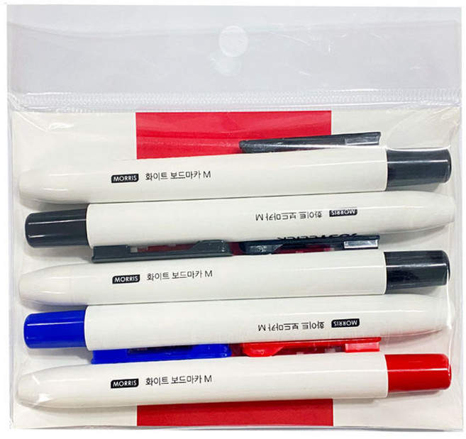 모리스 저스트클릭 보드마카M 블랙 3p + 블루 + 레드 세트, Black, Blue, Red, 1세트