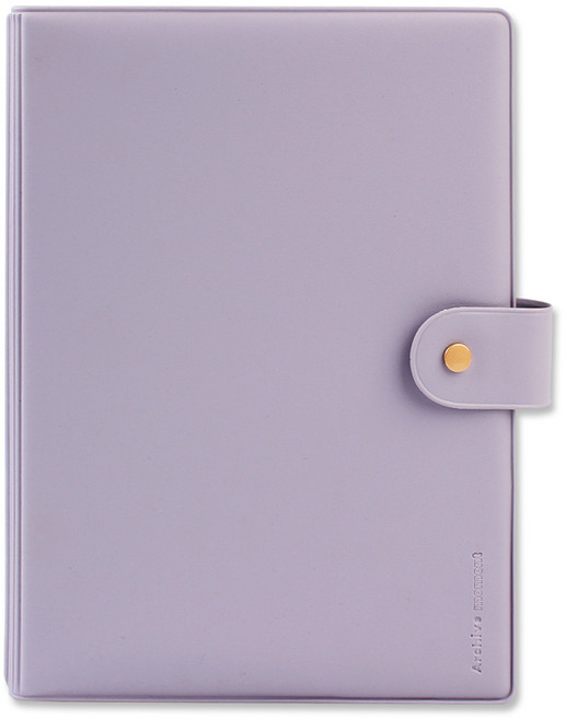 리코즈 A5 아카이브 바인더 커버 6공, 라벤더, 1개