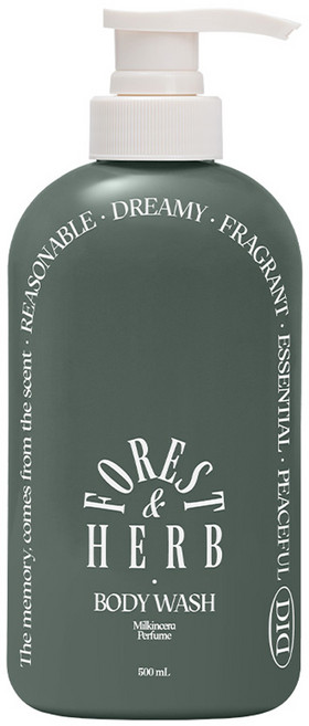 오디드 밀크인세라 퍼퓸 바디워시 포레스트허브, 1개, 500ml