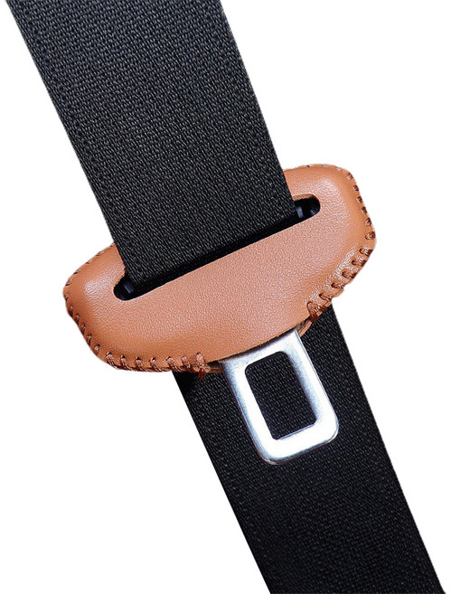 앤티스 프리미엄 안전벨트 버클 가죽커버, 카멜, 4개