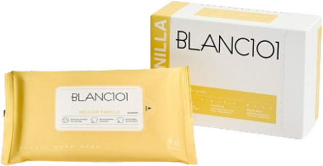 BLANC101 烘衣機用衣物柔軟香氛紙 柔和香草 正裝, 80張, 1個